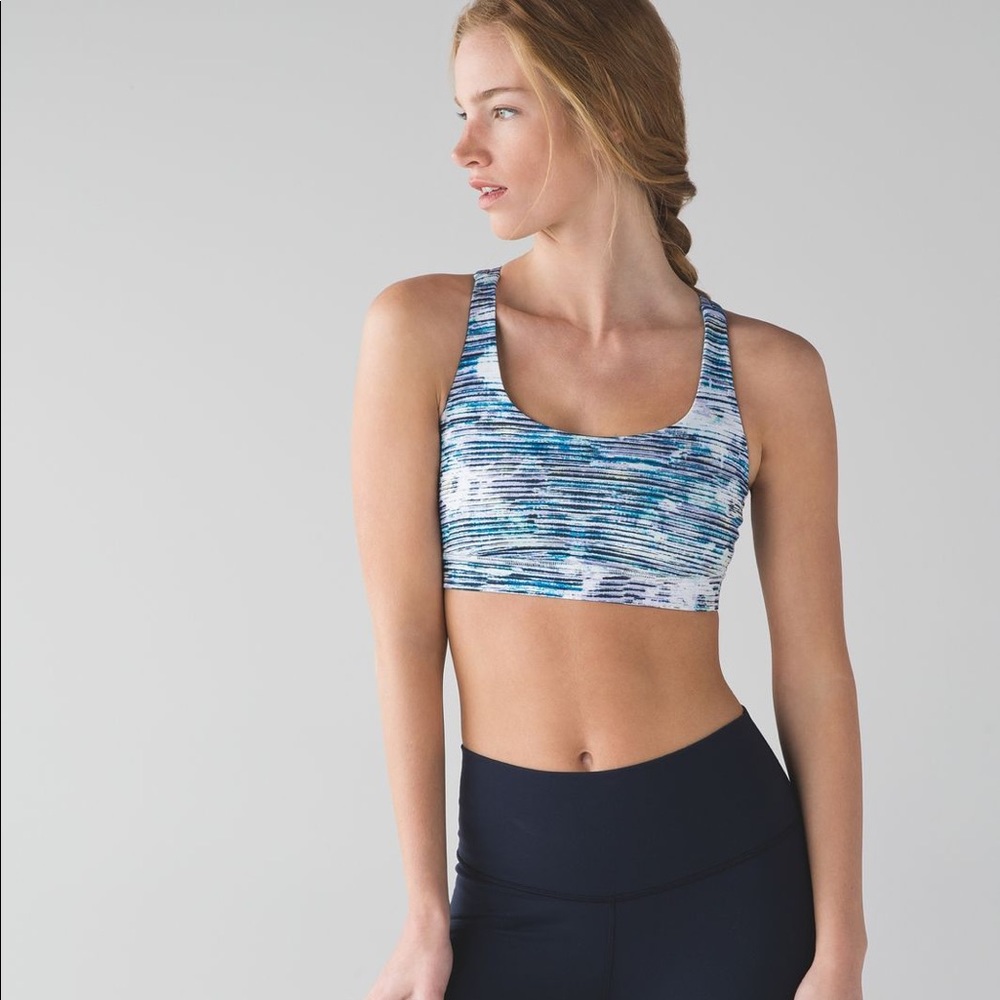 Energy bra blurry belle size 8 lululemon